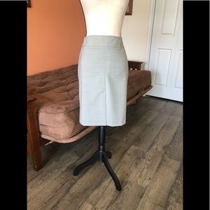 APANAGE light gray wool blend pencil skirt
